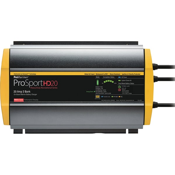Promariner 44020 Prosporthd Series USA Batttery Charger, 20 Amps, 2 Bank 44020 - main